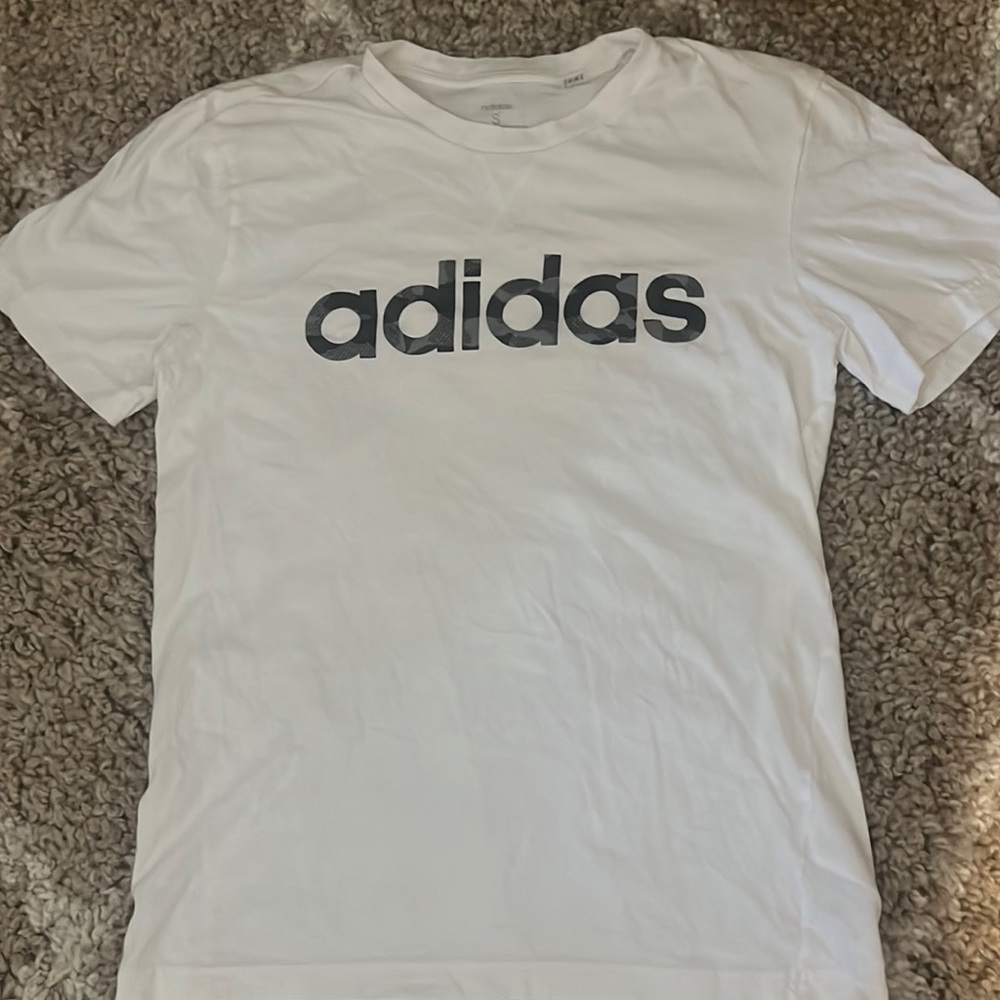 Adidas Lightweight White Tee Small